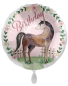 Preview: Folienballon - Birthday Girl, Pferd - ø 43cm
